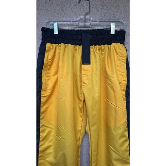 Daniel Patrick Mens Track Pants Yellow Black Size Small New Designer - Picture 3 of 6
